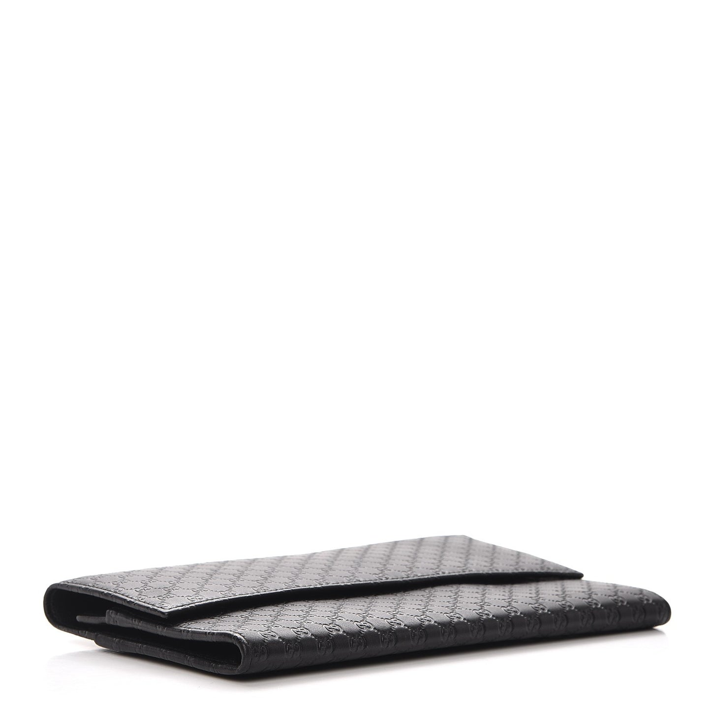 Microguccissima Travel Organizer Flap Wallet Black