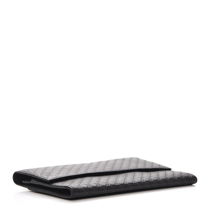 Gucci Microguccissima Travel Organizer Flap Wallet Black 4 of 8
