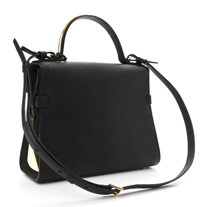 Delvaux Crispy Calfskin MM Tempete Satchel Black 3 of 15