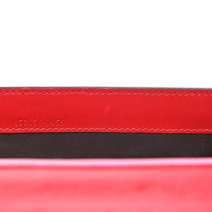 Gucci Guccissima Padlock Clutch Hibiscus Red 9 of 10