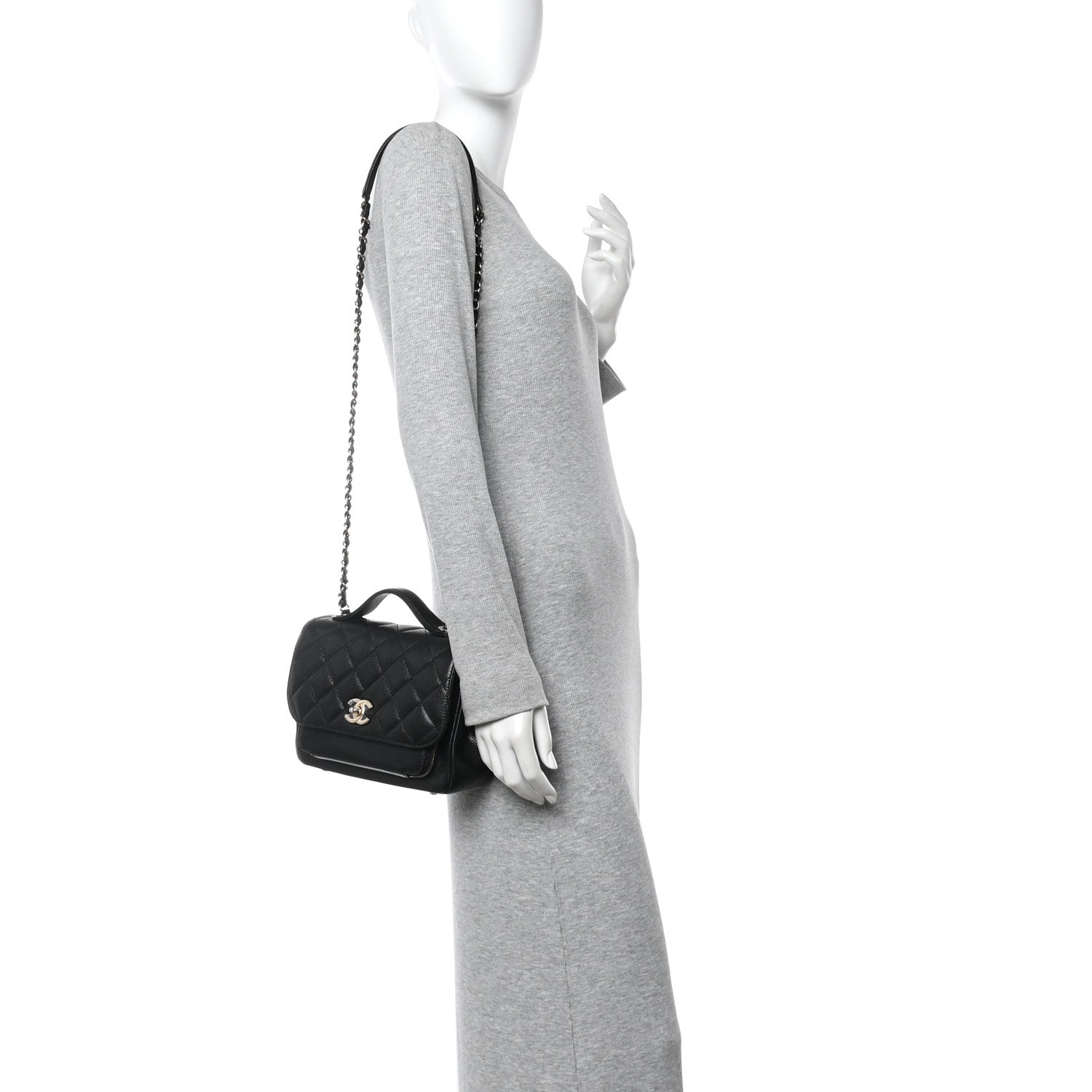 Chanel Caviar Quilted Medium Business Affinity Flap Black 2 of 12