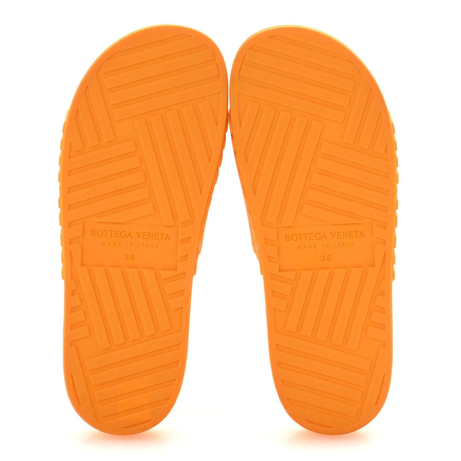 Bottega Veneta Rubber The Slider Sandals 36 Tangerine 6 of 8