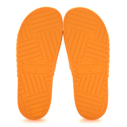 Bottega Veneta Rubber The Slider Sandals 36 Tangerine 6 of 8