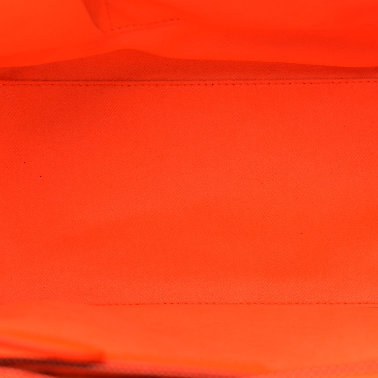 Celine Drummed Calfskin Micro Luggage Fluo Orange 5 of 13
