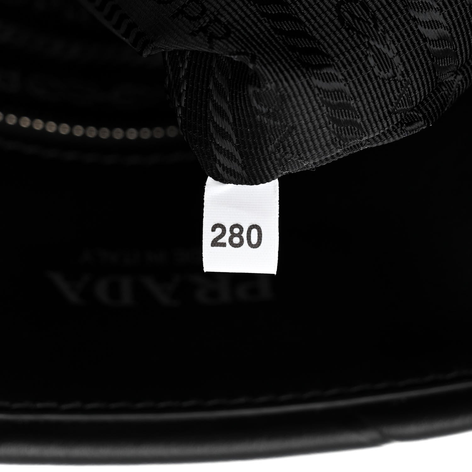 Prada Soft Calfskin Triangle Embossed Large Tote Bag Black 7 of 10