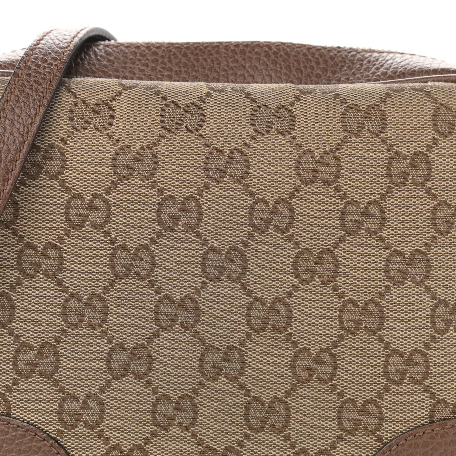 Gucci Monogram Mini Bree Messenger Bag Beige Tabacco 8 of 19