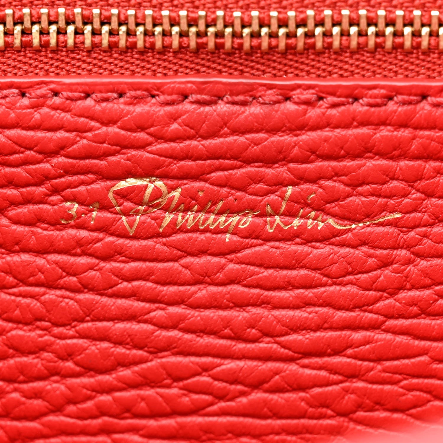 3.1 Phillip Lim 3.1 PHILLIP LIM Textured Calfskin Mini Pashli Satchel Red 6 of 16