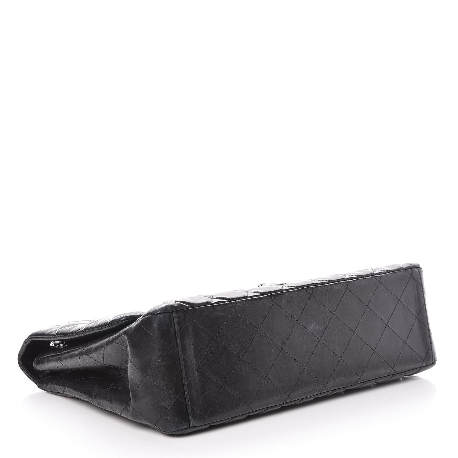 Chanel Lambskin Quilted Maxi Single Flap Black 4 of 12