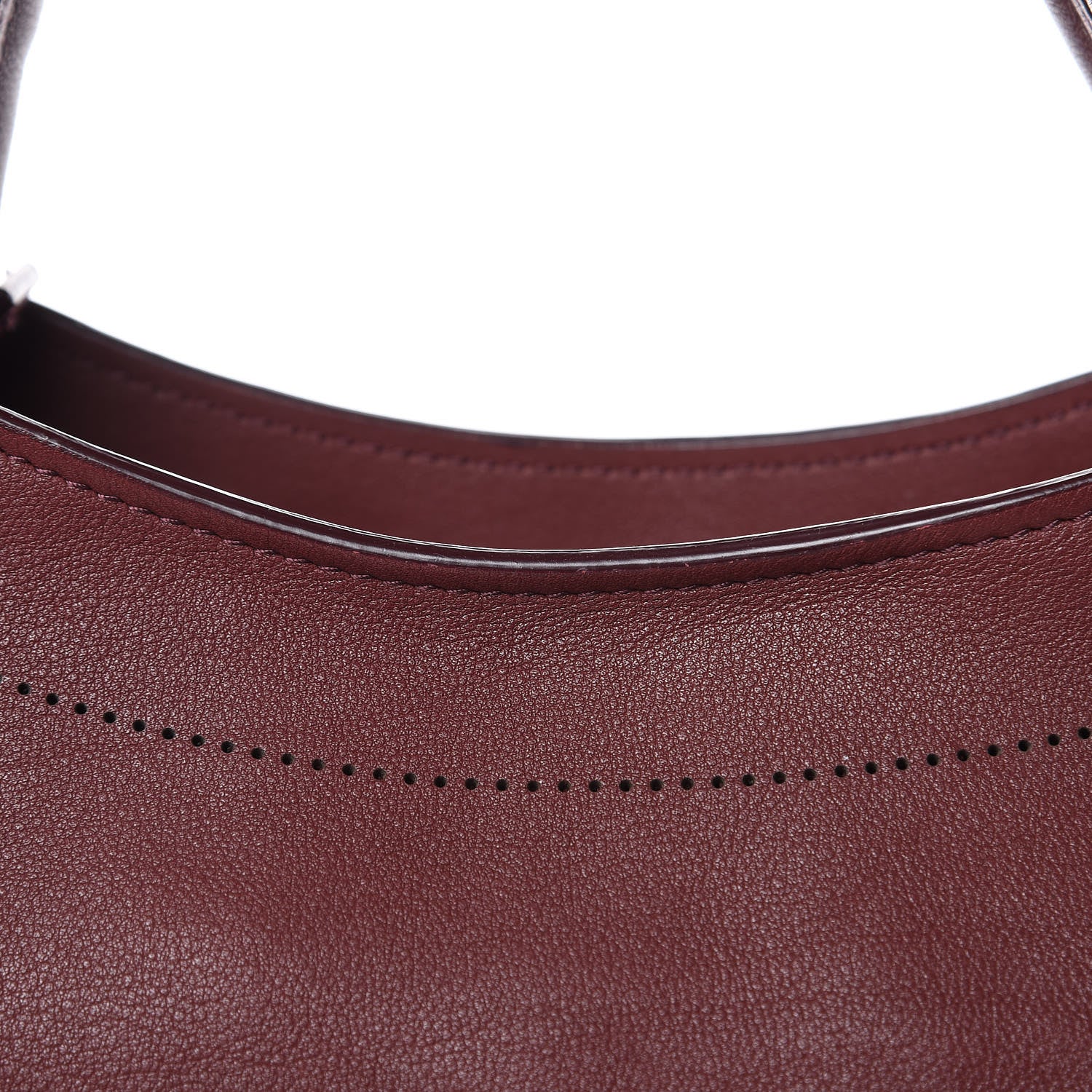 Balenciaga Veau Soyeux Perforated Blackout Hardware City Rouge Bordeaux 12 of 12