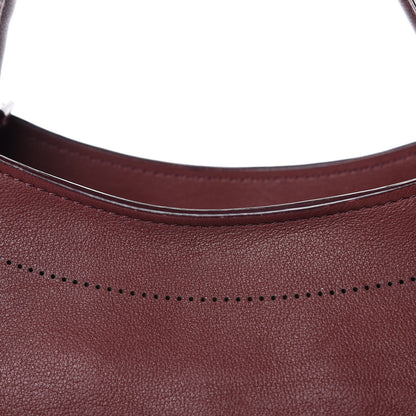 Balenciaga Veau Soyeux Perforated Blackout Hardware City Rouge Bordeaux 12 of 12