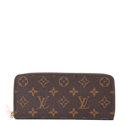 Louis Vuitton Monogram Clemence Wallet Rose Ballerine 1 of 8