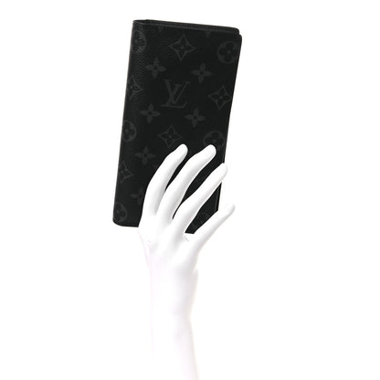Louis Vuitton Monogram Eclipse Brazza Wallet 2 of 7
