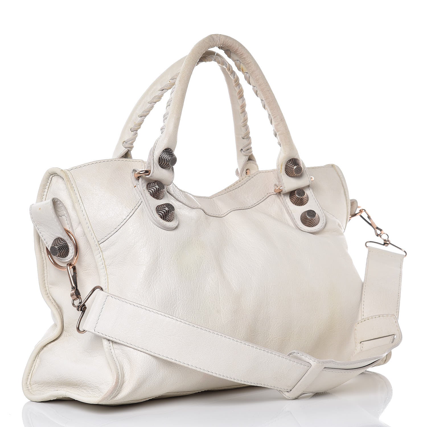 Balenciaga Agneau Giant 21 Rose Gold Hardware City White Light 3 of 26
