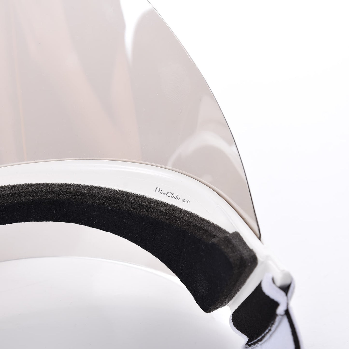 Mirrored DiorClub1 Sun Visor Silver