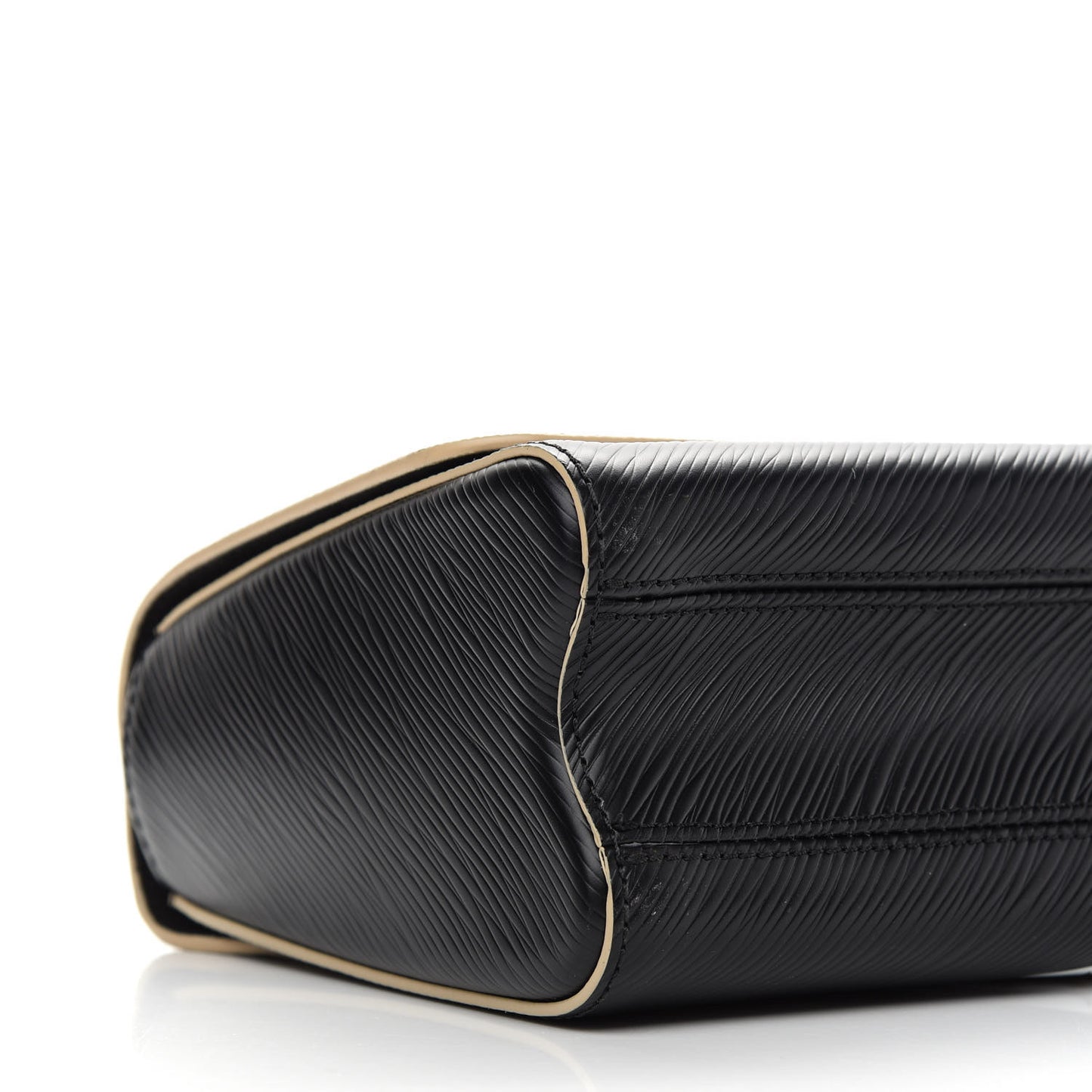 Epi Travel Stickers Twist Shoulder Bag MM Black