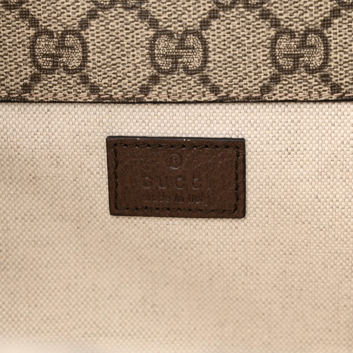 Gucci GG Supreme Monogram Web Small Neo Vintage Double Flap Messenger Bag Beige New Acero 6 of 11