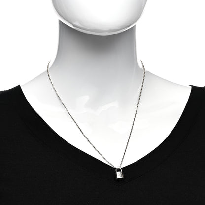 Louis Vuitton Sterling Silver Lockit Necklace 2 of 4