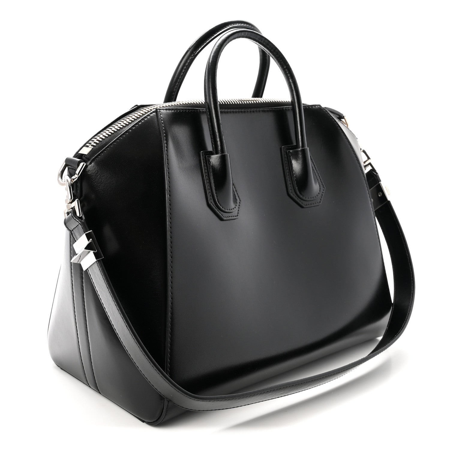 Givenchy Shiny Lord Calfskin Medium Antigona Black 3 of 10