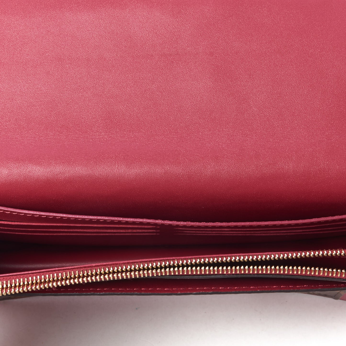 Monogram Flore Chain Wallet Fuchsia