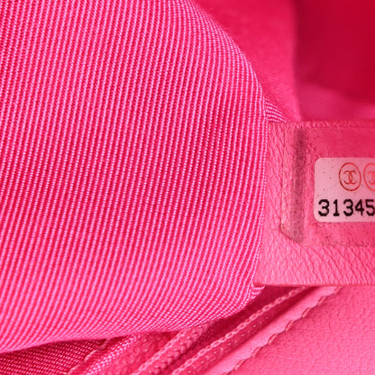 Chanel Lambskin Quilted Large Chanel 19 Flap Neon Pink 6 of 9