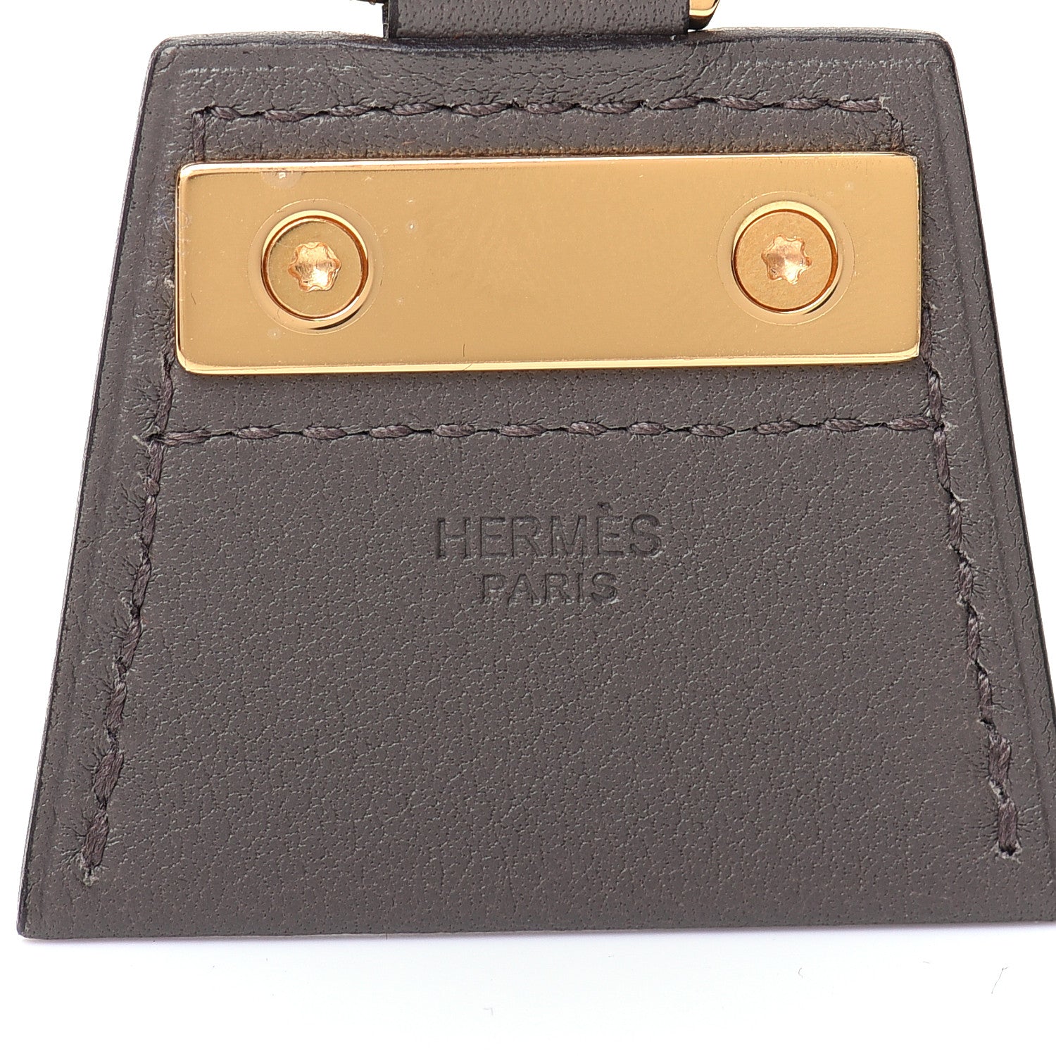 Hermes Swift Small Monpetitkelly Pendant Necklace Etain 5 of 7