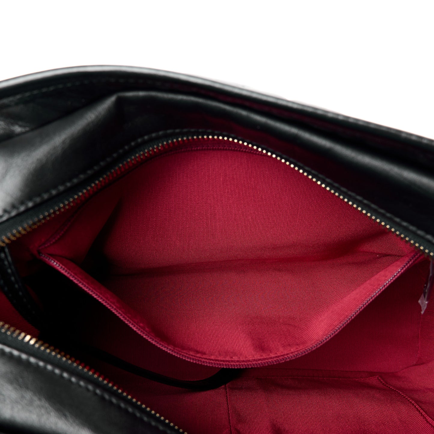 Aged Calfskin Quilted Medium Gabrielle Hobo Black