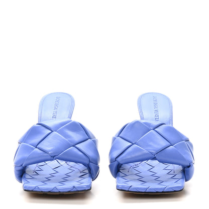 Bottega Veneta Nappa Maxi Intrecciato Lido 90mm Mule Sandals 35 Indigo 3 of 9