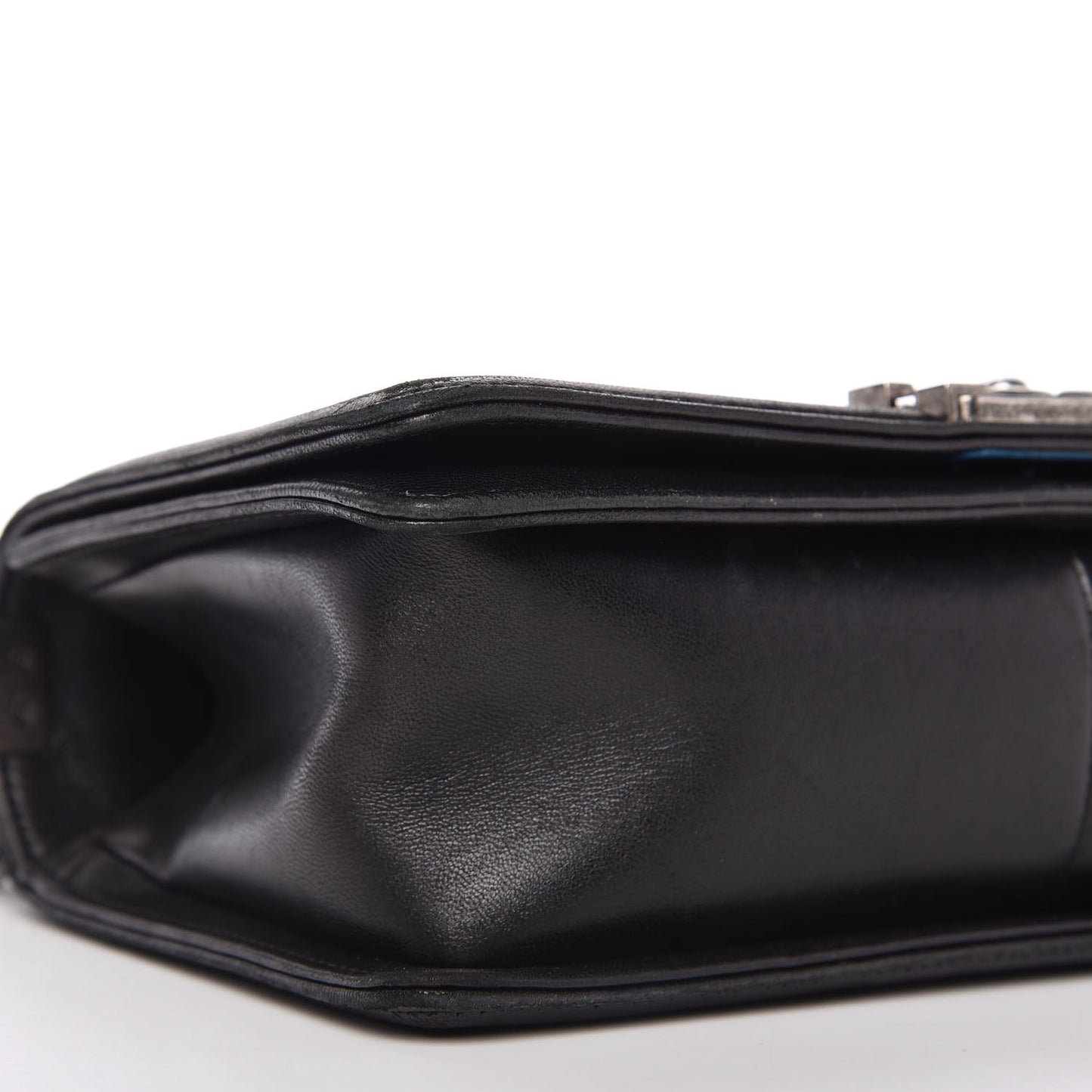 Lambskin Quilted Medium Boy Flap Black