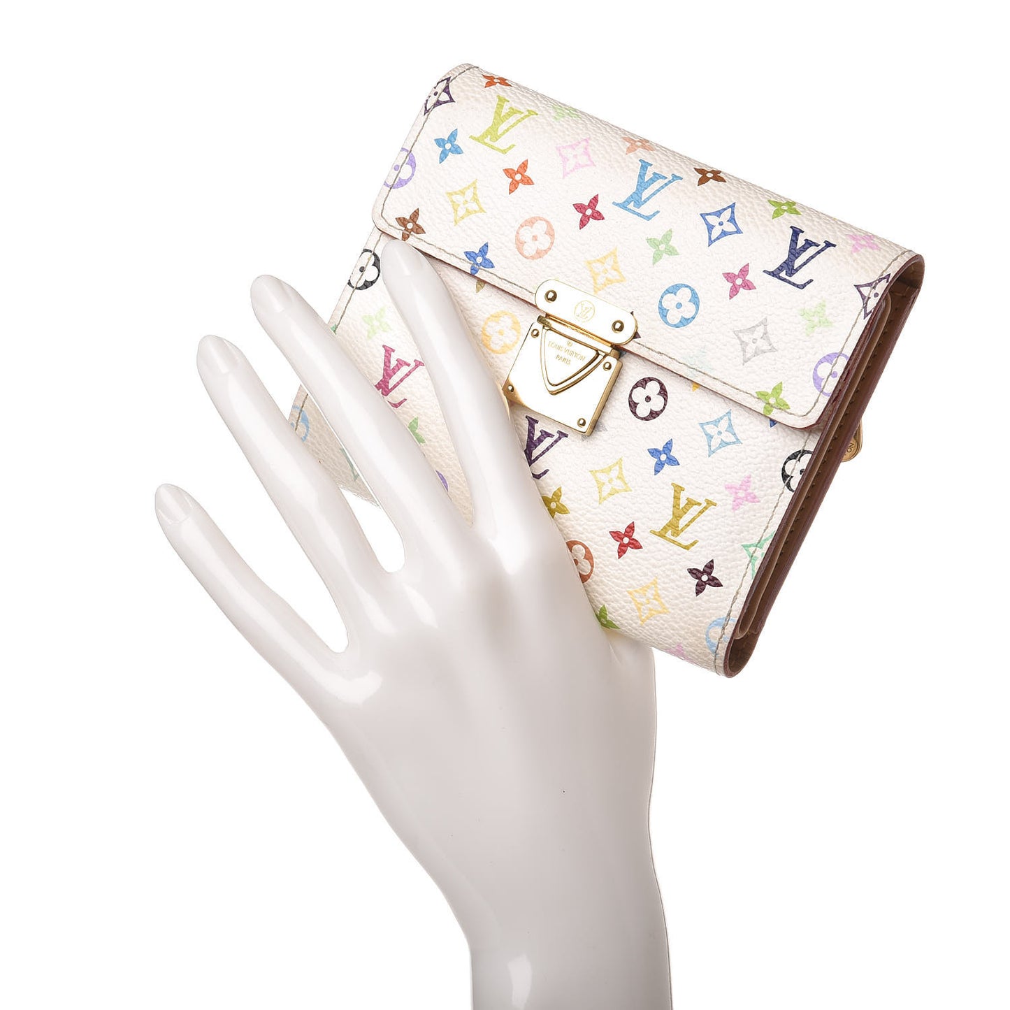 Monogram Multicolor Koala Wallet White
