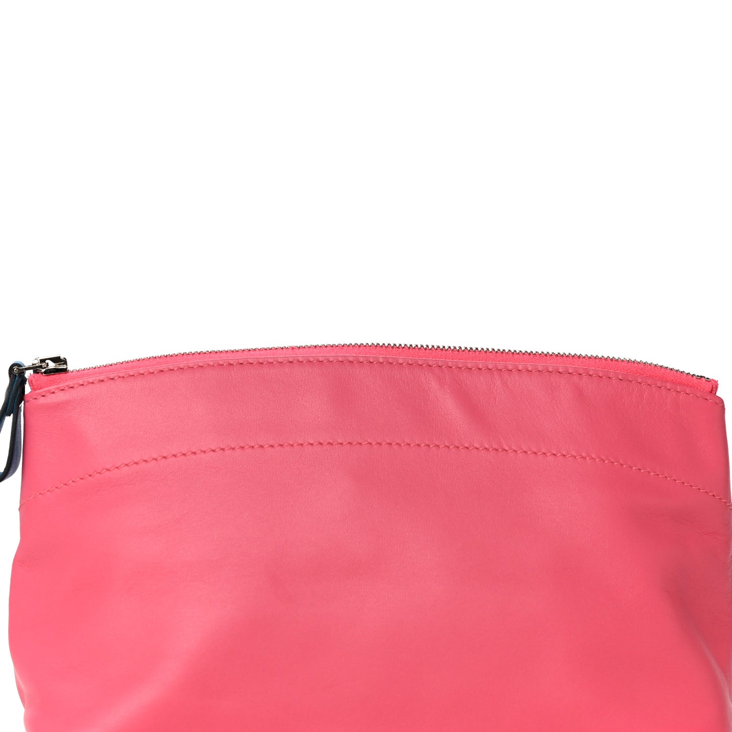 Lambskin Swift Tohubohu Pouch PM Rose Azalee Bleu Zanzibar