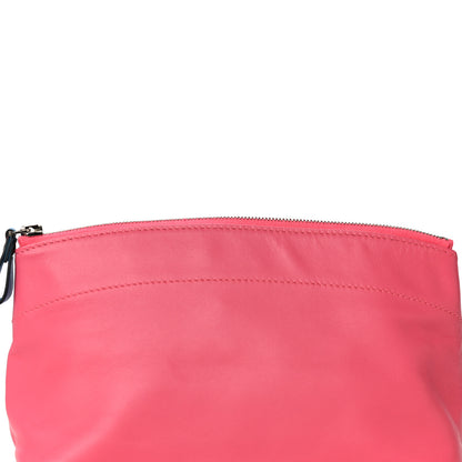 Hermes Lambskin Swift Tohubohu Pouch PM Rose Azalee Bleu Zanzibar 7 of 15