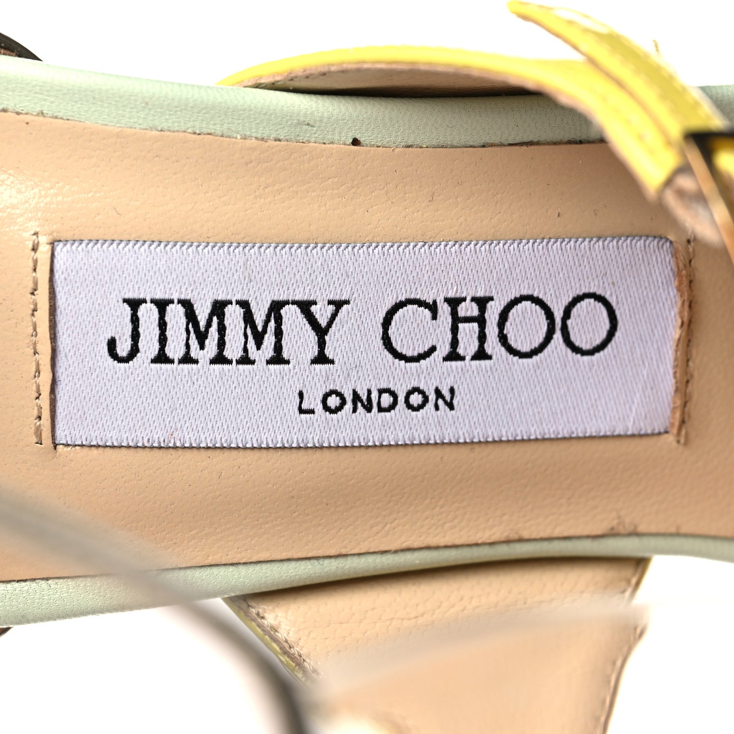 Kid Patent Typhoon Ankle Strap Pumps 38 Lime