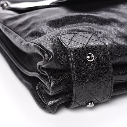 Chanel Glazed Caviar Pocket In The City Tote Black 9 of 11