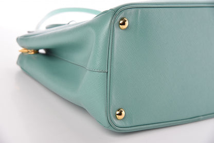 Prada Saffiano Medium Galleria Double Zip Tote Anice 12 of 17