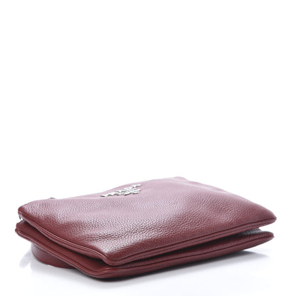 Prada Vitello Daino Double Zip Crossbody Bag Rubino 4 of 11