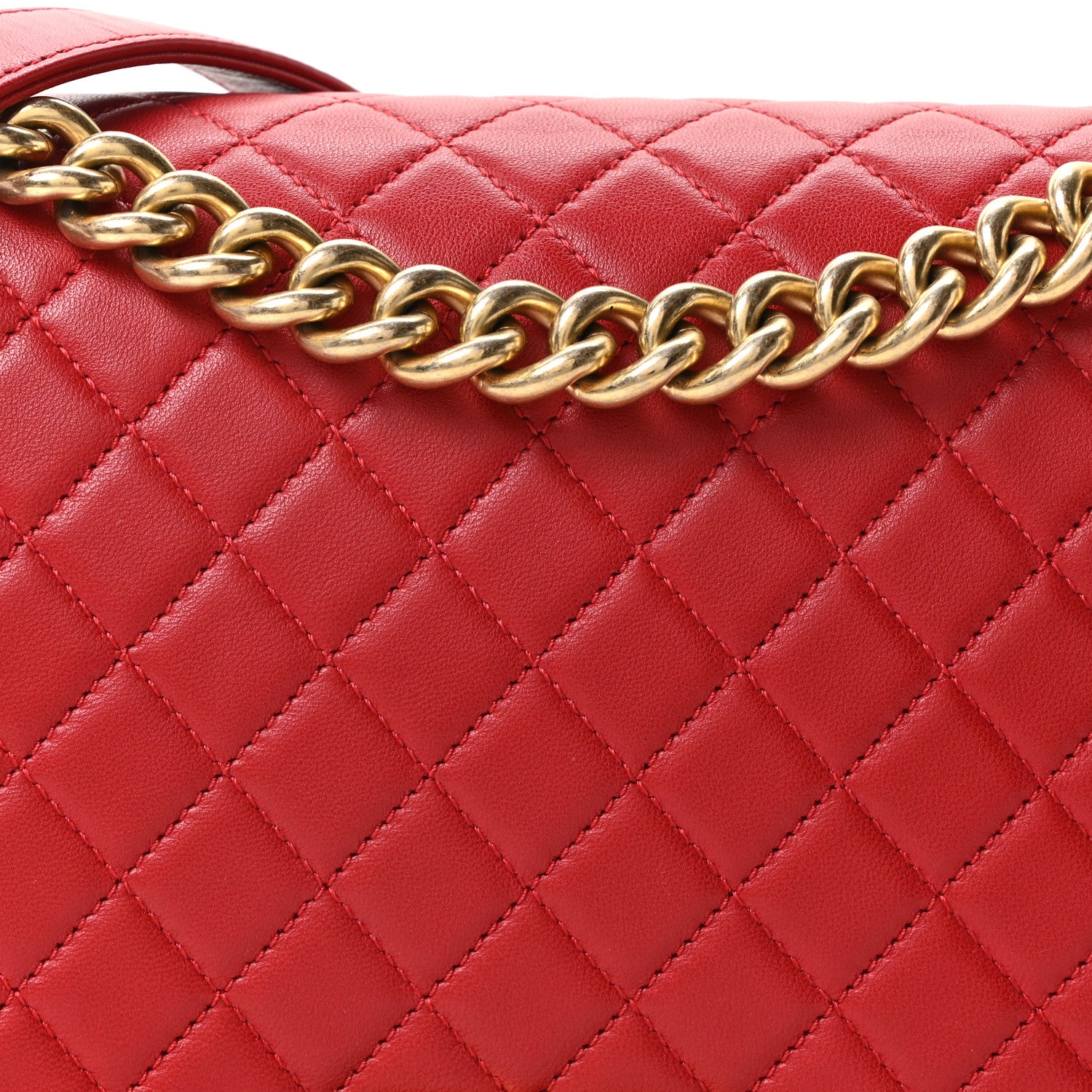 Chanel Lambskin Quilted New Medium Boy Flap Red 7 of 9