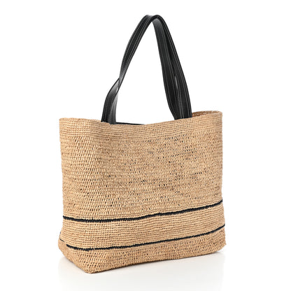 Stella McCartney Raffia Faux Leather Medium Tote Sand 3 of 9