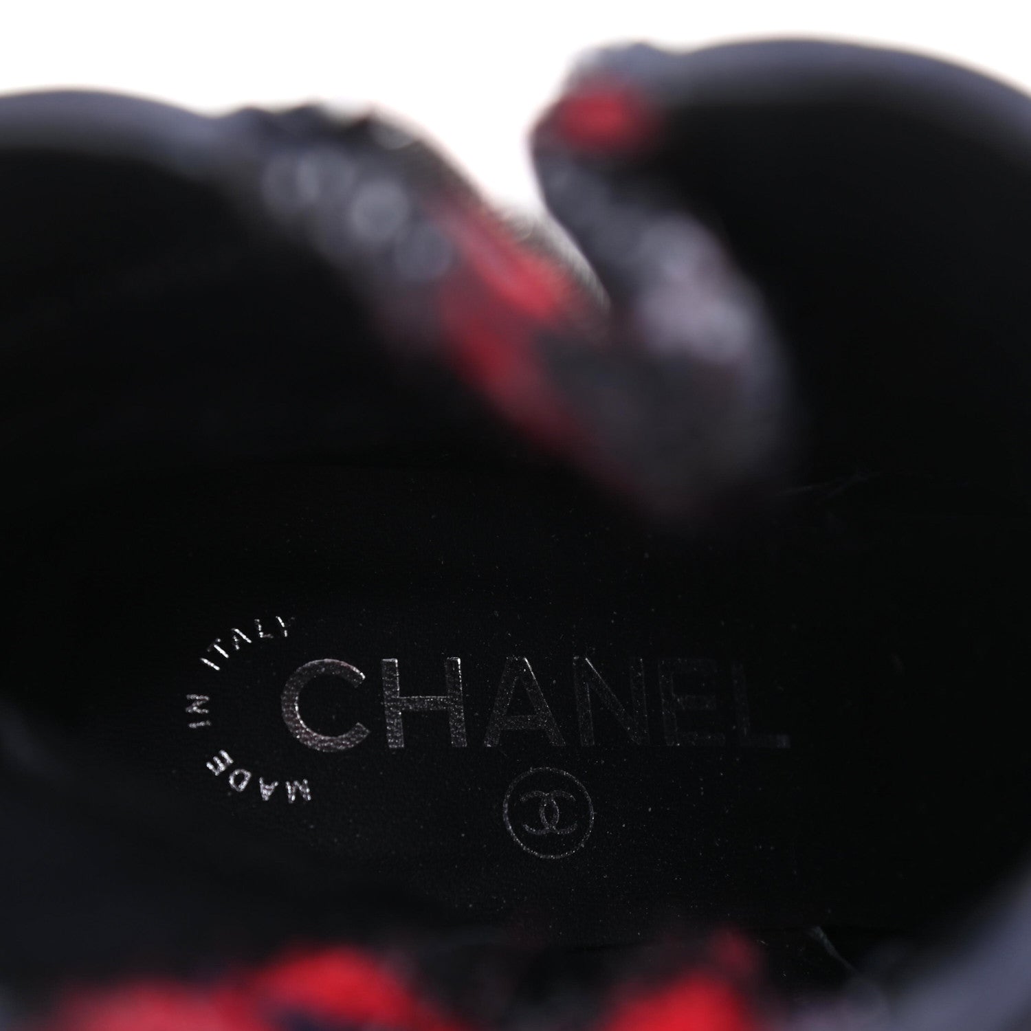 Chanel Calfskin Patent Cap Toe Short Ankle Boots 36 Navy Black 7 of 10
