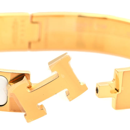 Hermes Enamel Narrow Clic Clac H Bracelet GM White 4 of 5