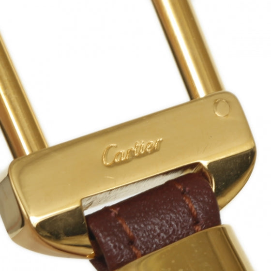 Cartier Leather Keychain Burgundy 4 of 5