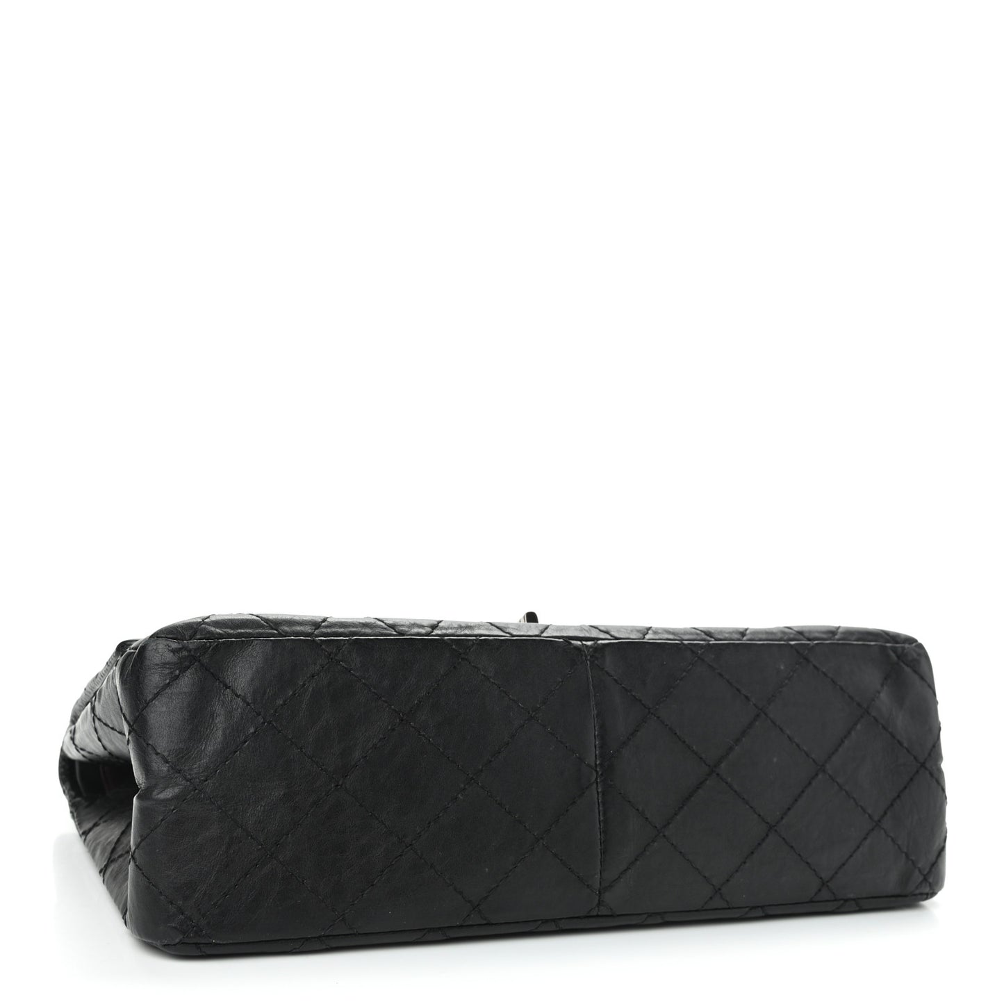 Aged Calfskin Quilted 2.55 Reissue 226 Flap Black
