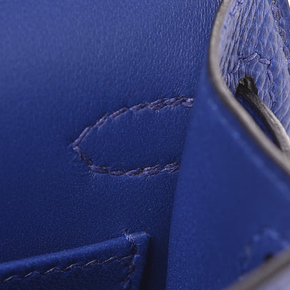 Hermes Epsom Mini Kelly Sellier 20 Bleu Electrique 19 of 25