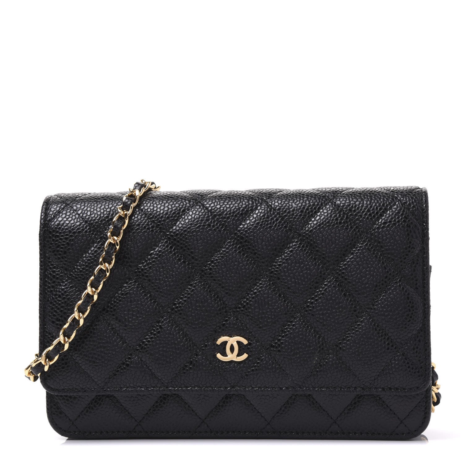 Chanel Caviar Quilted Wallet On Chain WOC Black 1 of 11