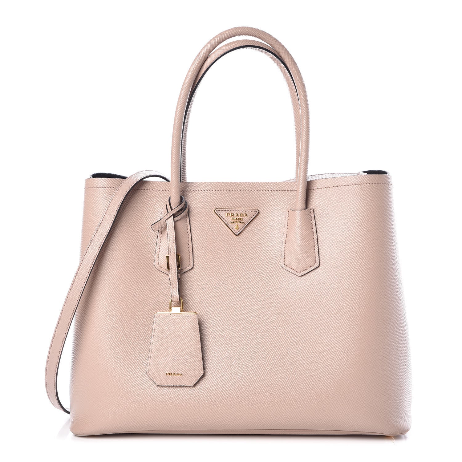 Prada Saffiano Cuir Large Double Bag Cammeo 1 of 13