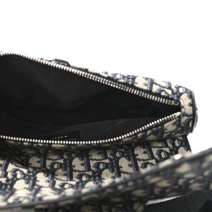 Christian Dior Oblique Mens Saddle Bag Blue 5 of 9