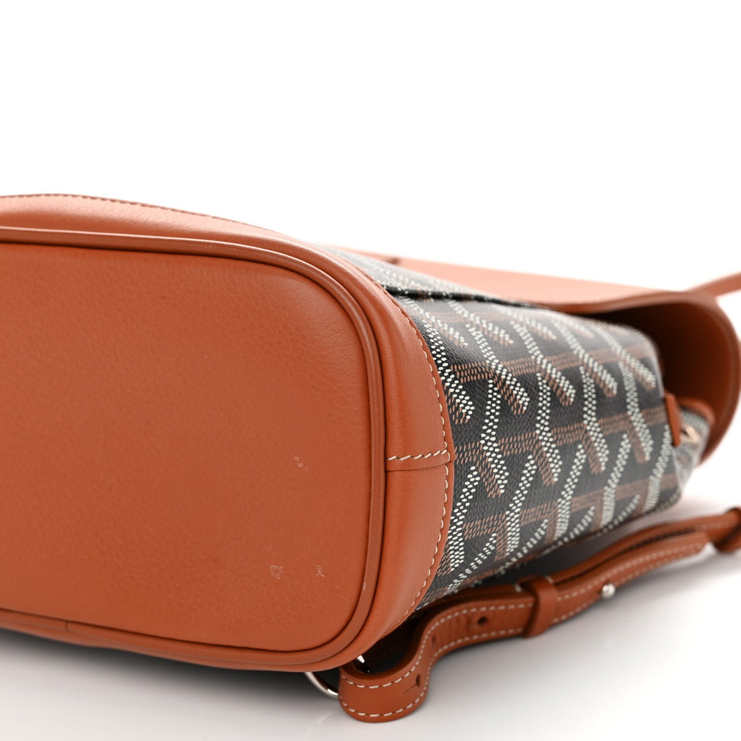 Goyardine Calfskin Mini Alpin Backpack Black Gold