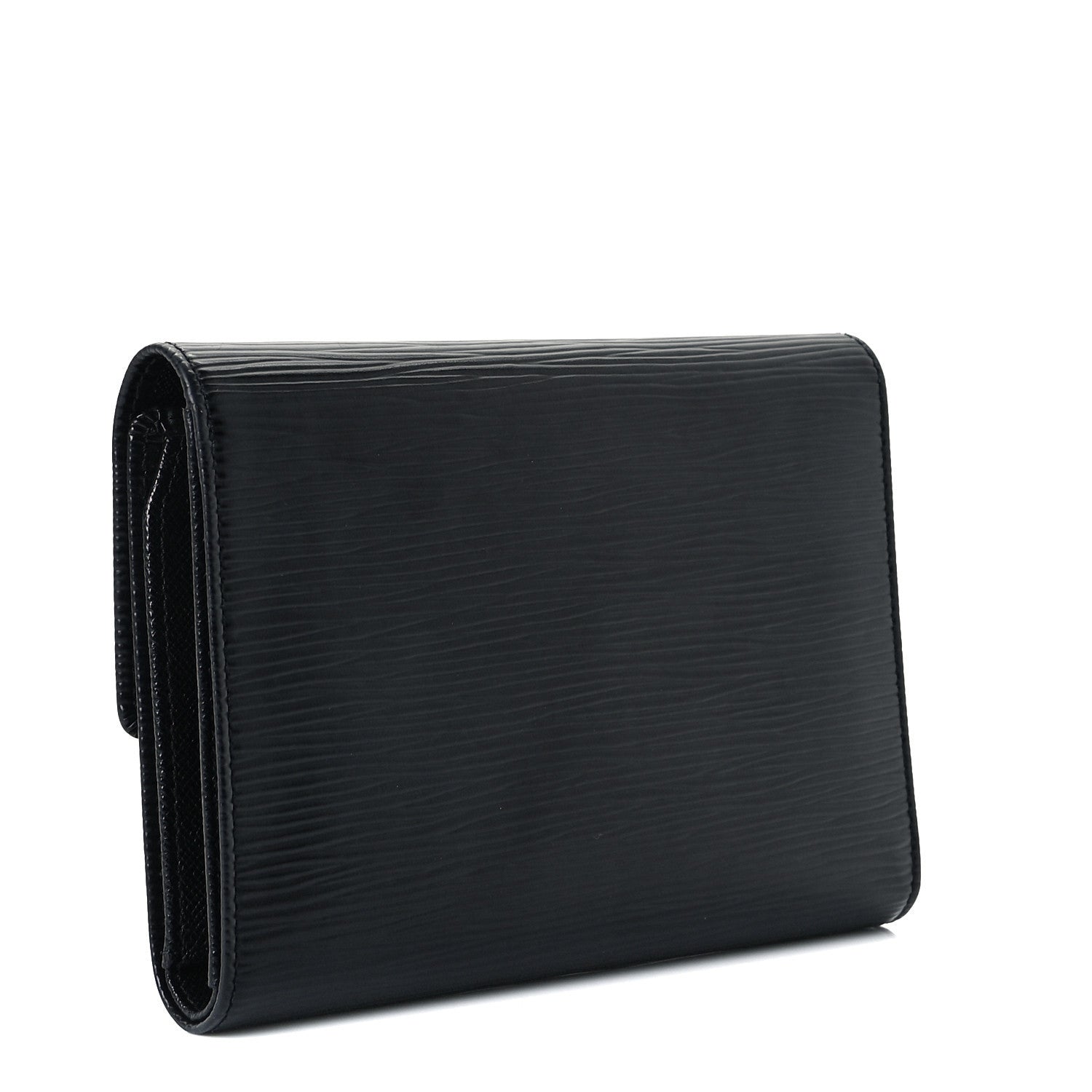 Louis Vuitton Epi Porte Tresor Etui Papiers Wallet Black 3 of 8