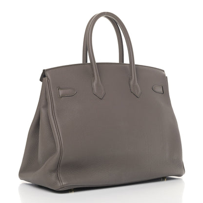 Hermes Togo Birkin 35 Etain 2 of 11