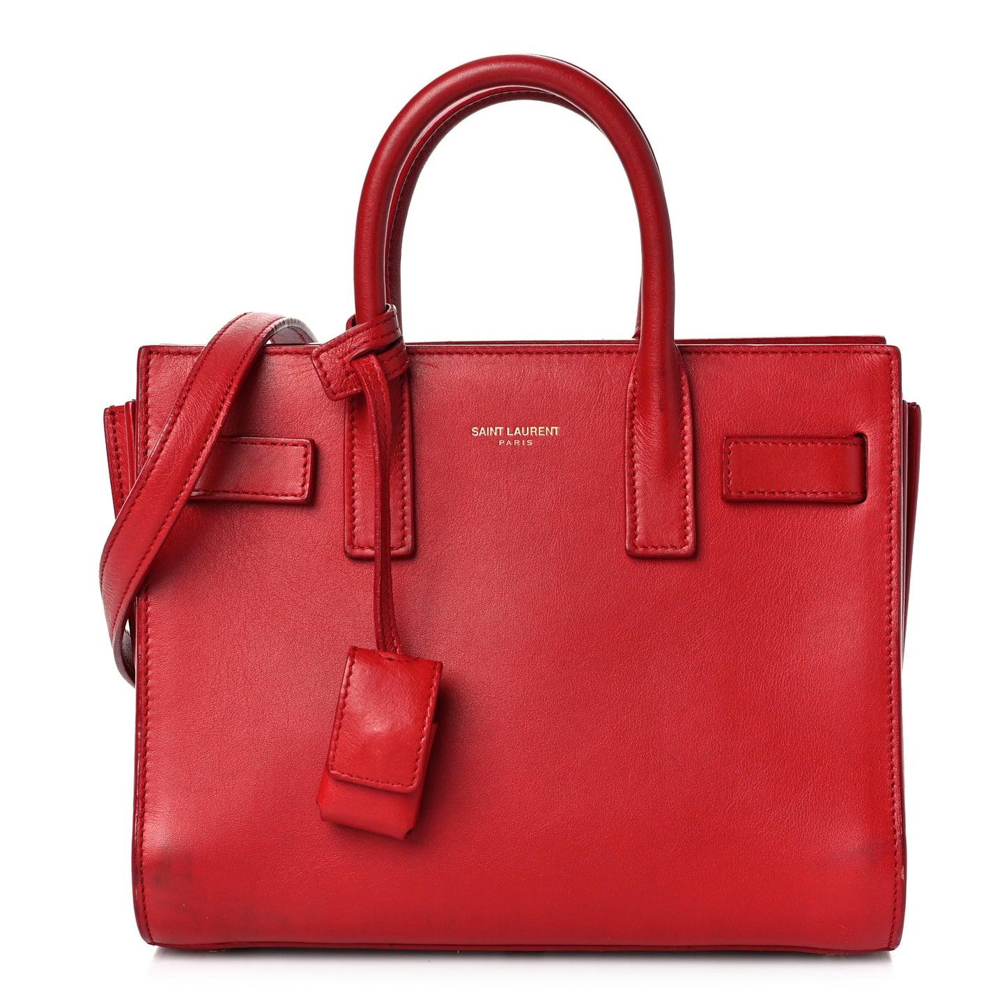 Calfskin Nano Sac De Jour Lipstick Red