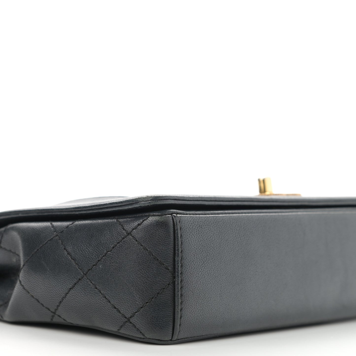 Sheepskin Quilted Medium Vintage Mademoiselle Flap Black